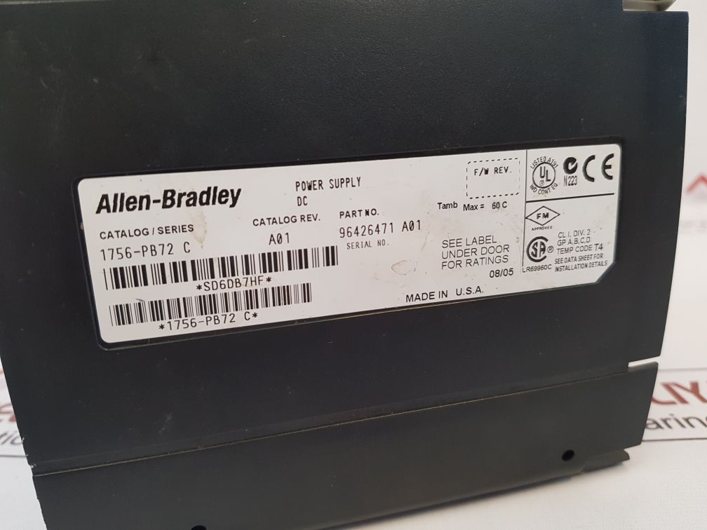 Allen-bradley 1756-pb72 Power Supply 96426471