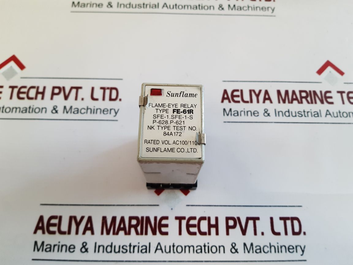 Sunflame Fe-61R Flame-eye Relay With Base Ac100/110 P-628.P-621