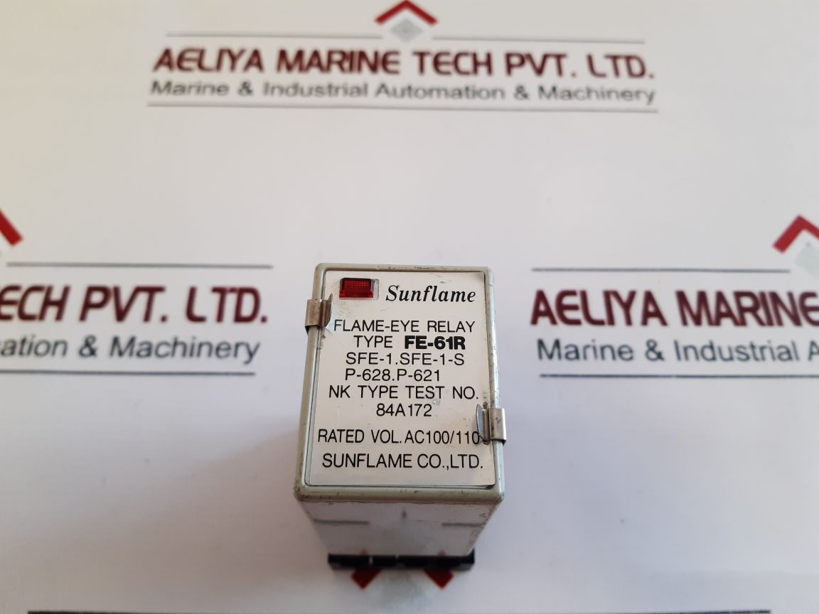 Sunflame Fe-61R Flame-eye Relay With Base Ac100/110 P-628.P-621