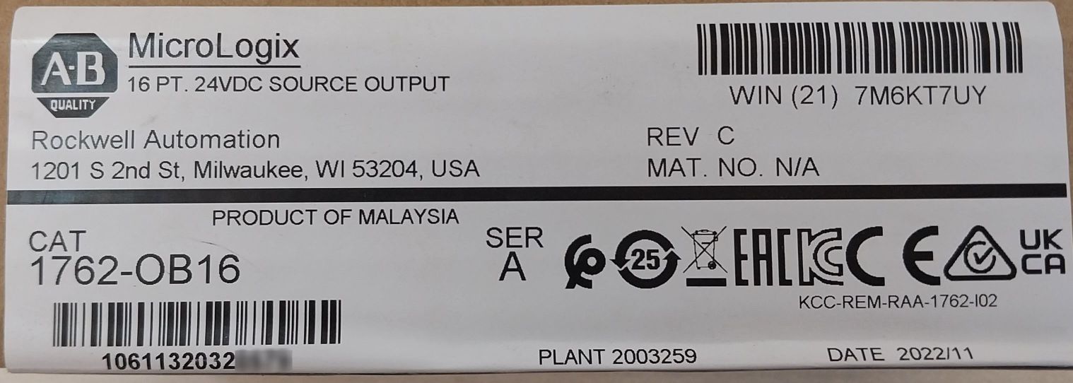 Allen-bradley 1762-ob16