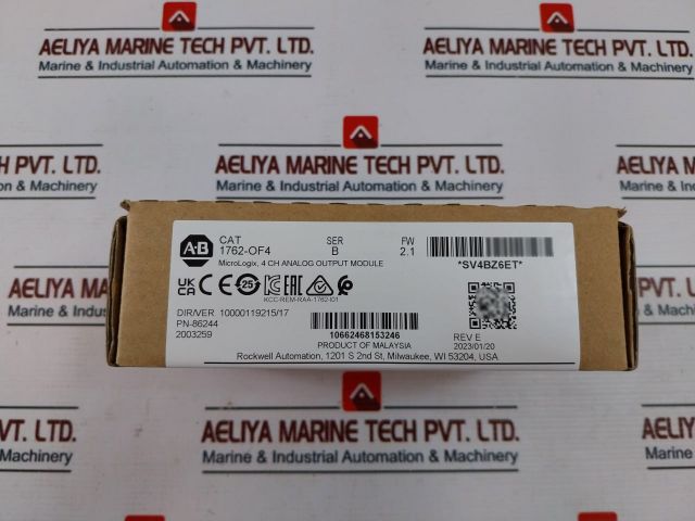 Allen-bradley 1762-of4 4 Ch Analog Output Module