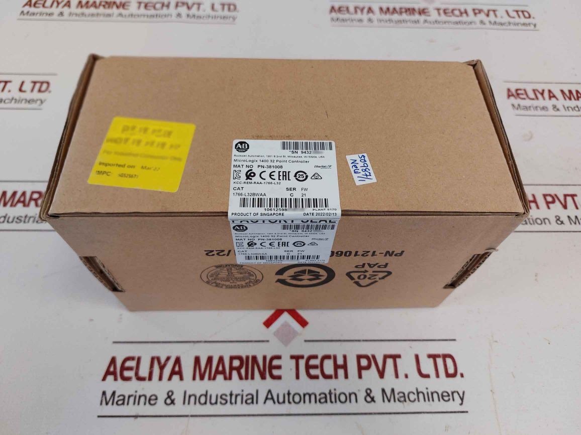 Allen-bradley 1766-l32Bwaa Micrologix 1400 32 Point Controller Sealed Pack
