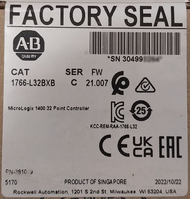 Allen-bradley 1766-l32Bxb