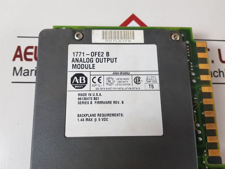 Allen-bradley 1771-0Fe2 B Analog Output Module