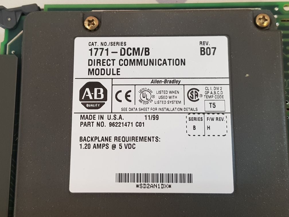 Allen-bradley 1771-dcm/B Direct Communication Module