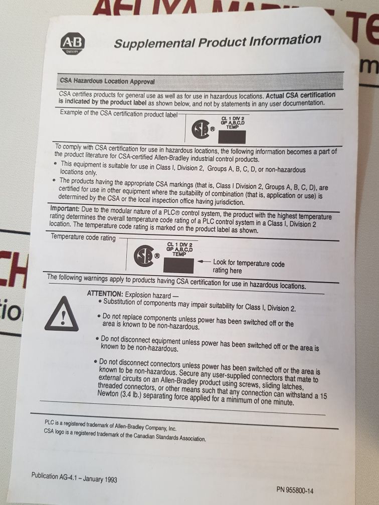 Allen-bradley 1771-dcm/B Direct Communication Module