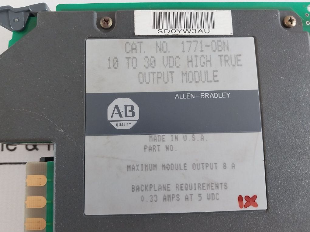 Allen-bradley 1771-obn High True Output Module 961120 01 9351 B