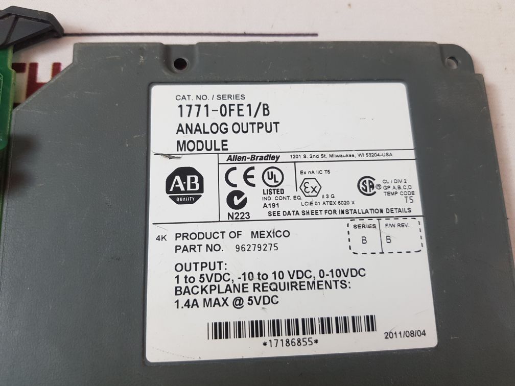 Allen-bradley 1771-ofe1 Analog Output Module