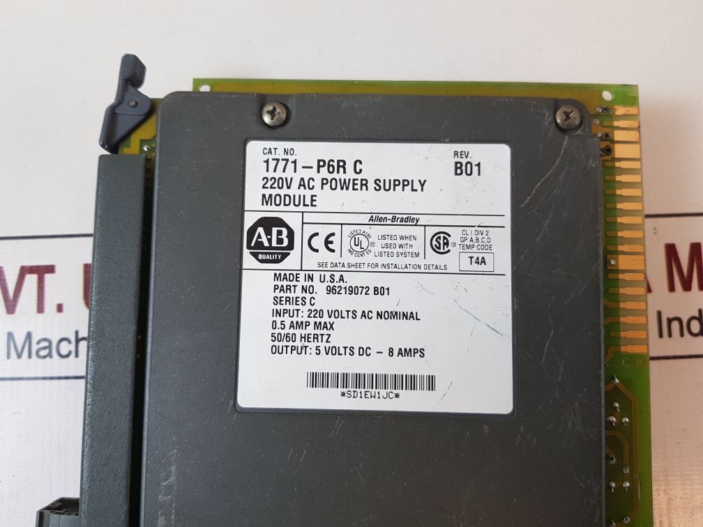 Allen-bradley 1771-p6R Power Supply Module 96219072 B01