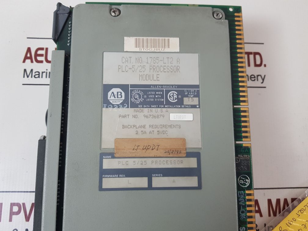 Allen-bradley 1785-lt2 A Plc- 5/25 Processor Module