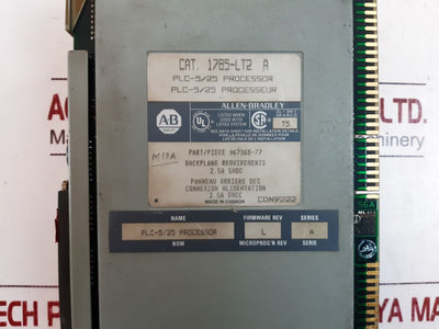 Allen-bradley 1785-lt2 A Plc-5/25 Programmable Controller