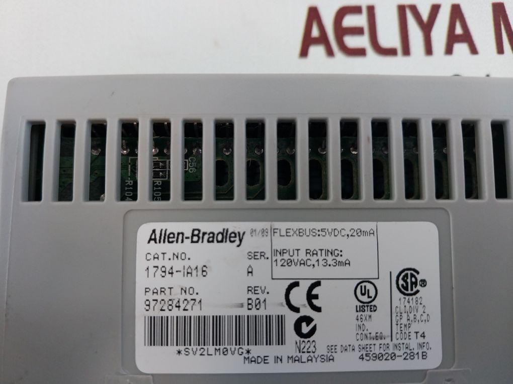 Allen-bradley 1794-ia16 Flex I/O Module 97284271 Ser.:A Rev.: B01