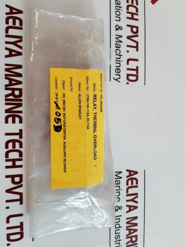 Allen-bradley 193-ef1A Electronic Motor Protection Relay
