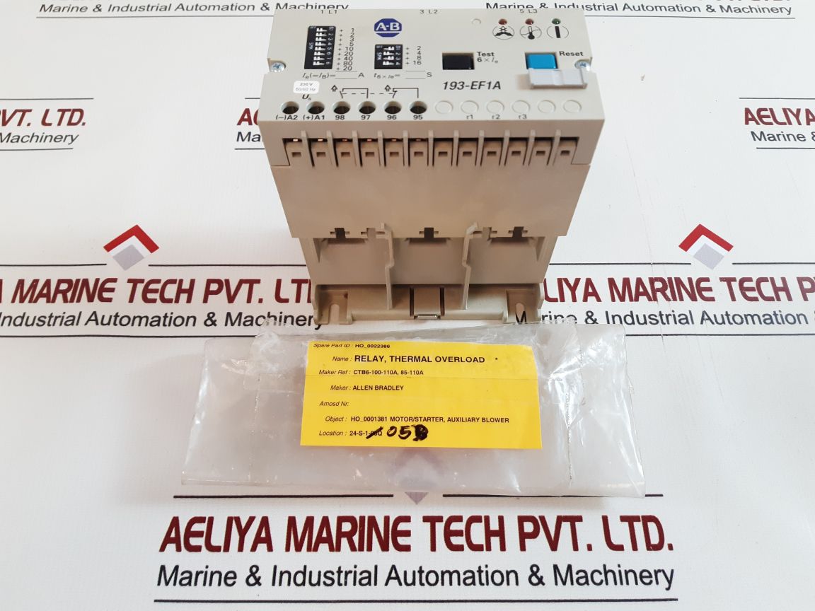 Allen-bradley 193-ef1A Electronic Motor Protection Relay