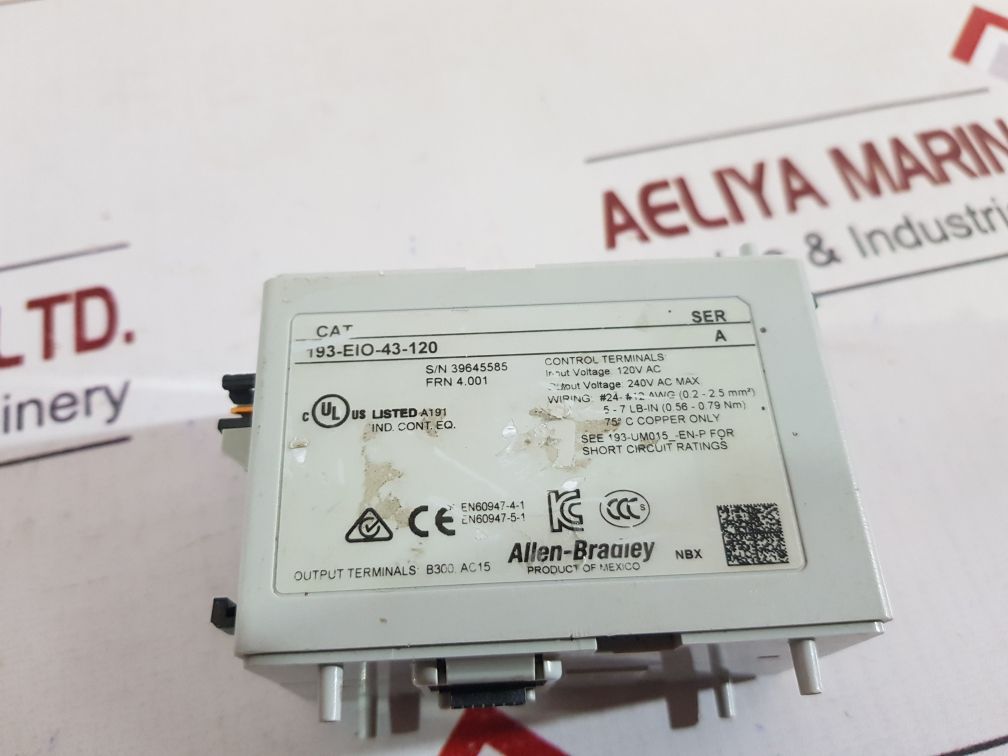 Allen-bradley 193-eio-43-120 Control Module