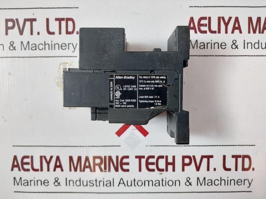 Allen-bradley 193-tab40 Overload Relay With Adapter