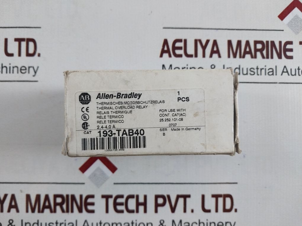 Allen-bradley 193-tab40 Thermal Overload Relay