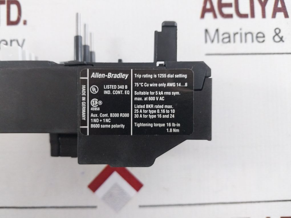 Allen-bradley 193-tab40 Thermal Overload Relay