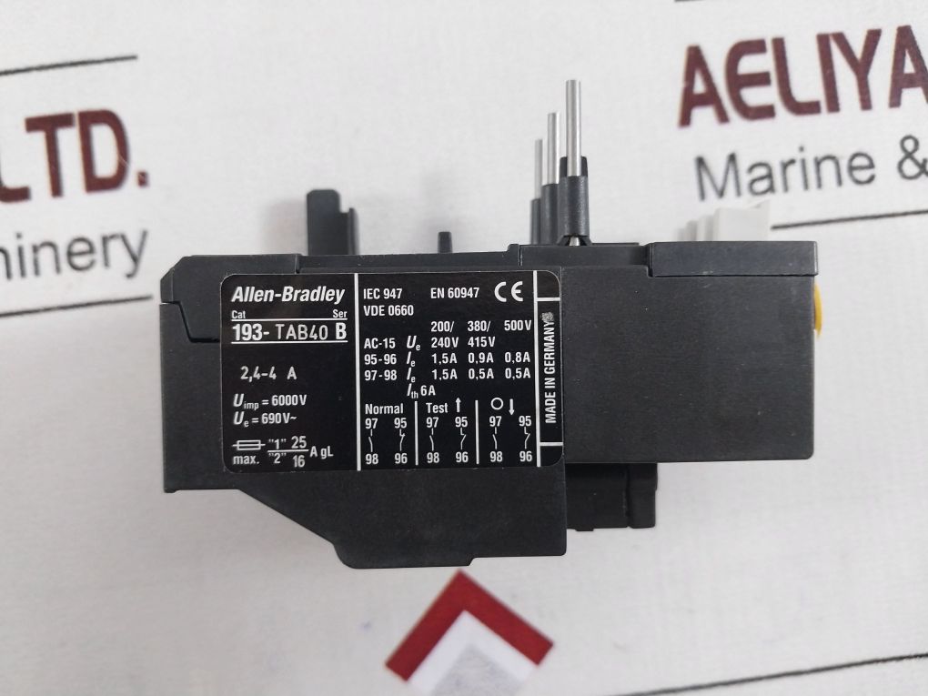 Allen-bradley 193-tab40 Thermal Overload Relay