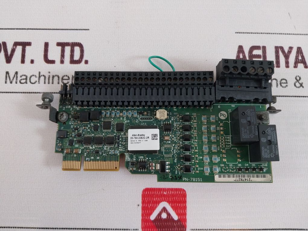 Allen-bradley 20-750-2262C-2R Series A Powerflex 78151 I/O Option Module 24 Vdc