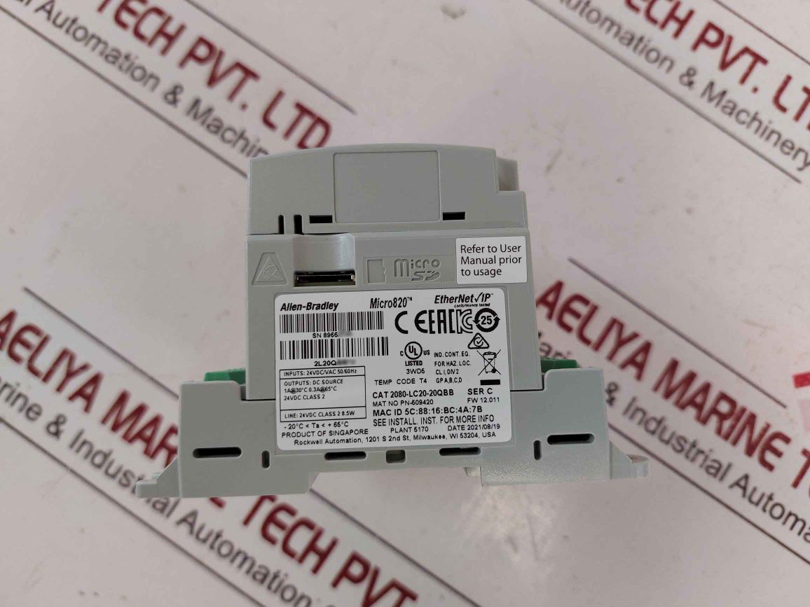 Allen-bradley 2080-lc20-20Qbb Micro820 Programmable Controllers Open Box