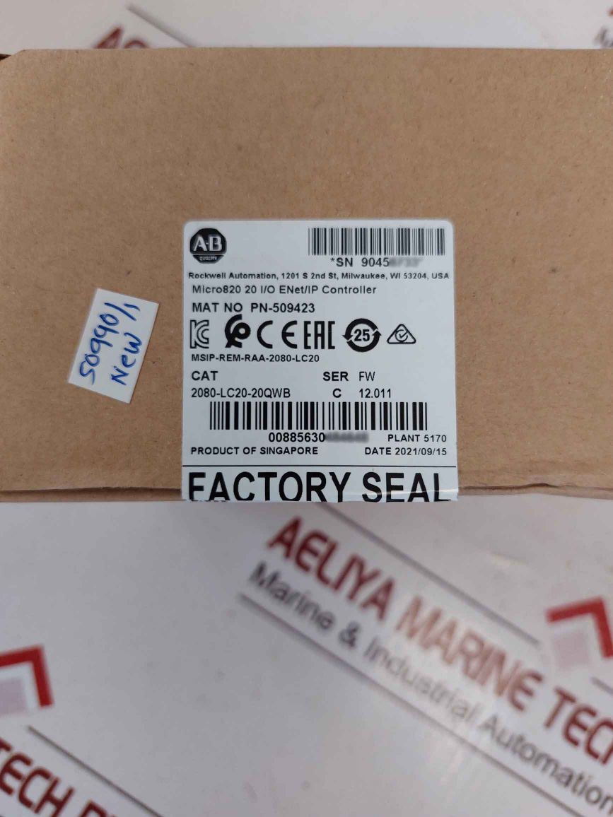 Allen-bradley 2080-lc20-20Qwb Micro820 Programmable Controllers Open Box