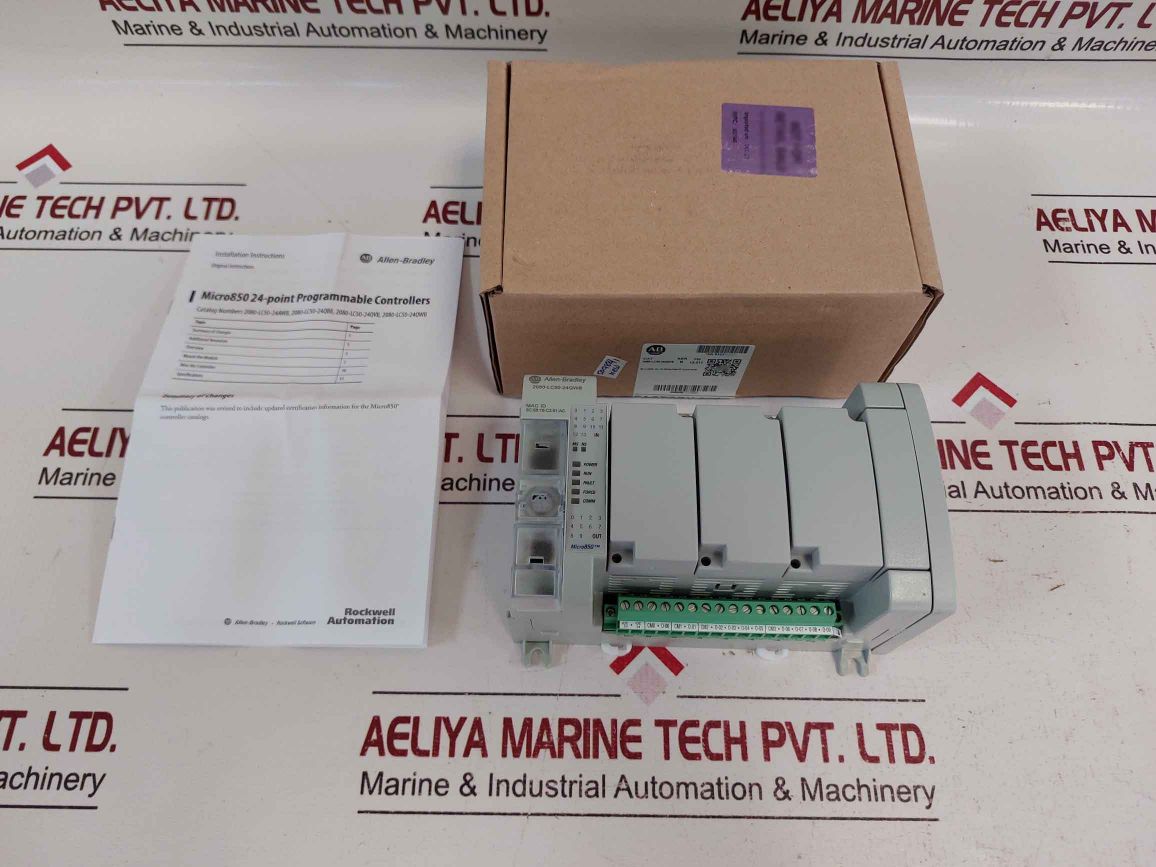 Allen-bradley 2080-lc50-24Qwb Micro850 24-point Programmable Controllers Open Box