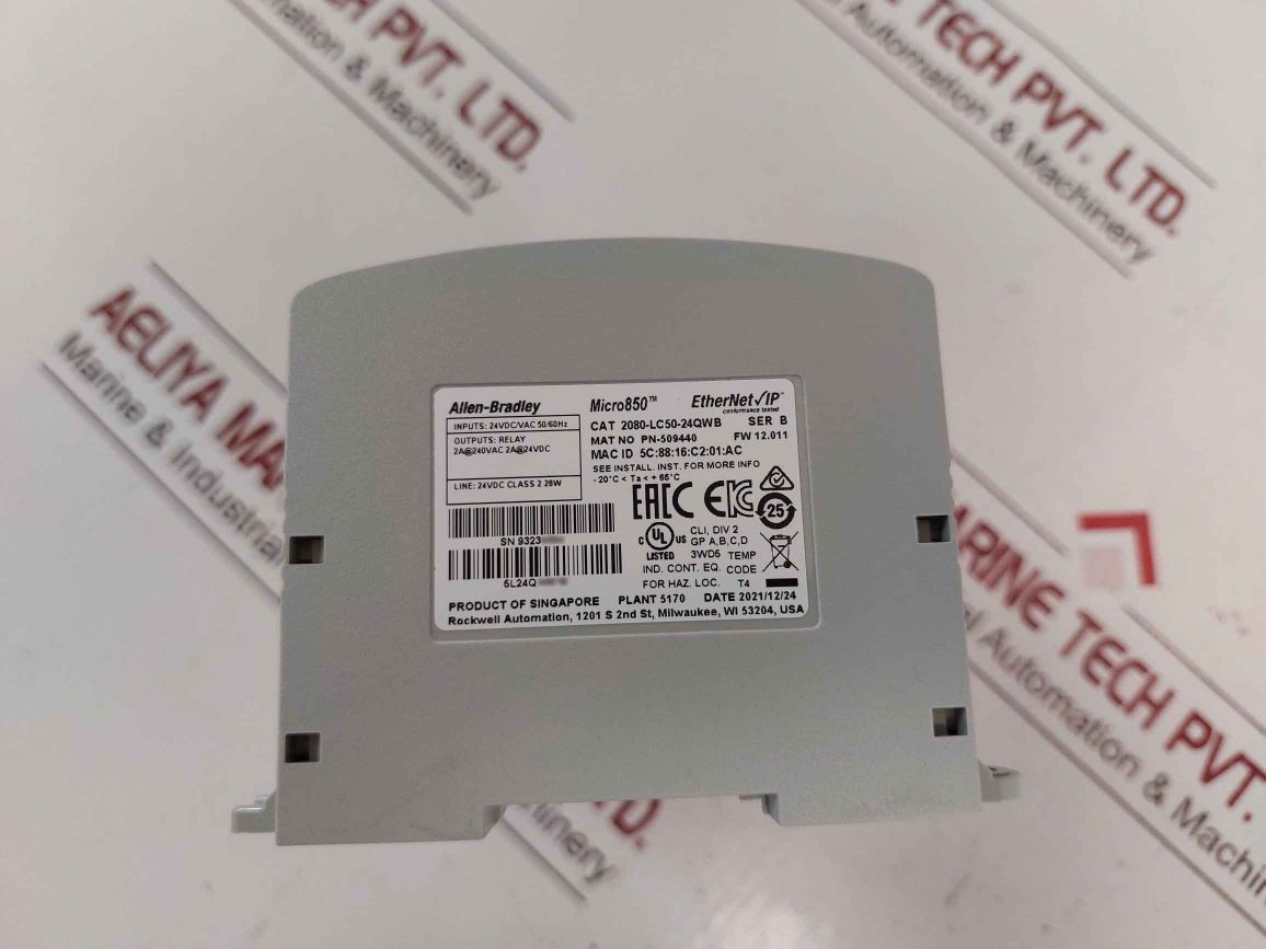 Allen-bradley 2080-lc50-24Qwb Micro850 24-point Programmable Controllers Open Box