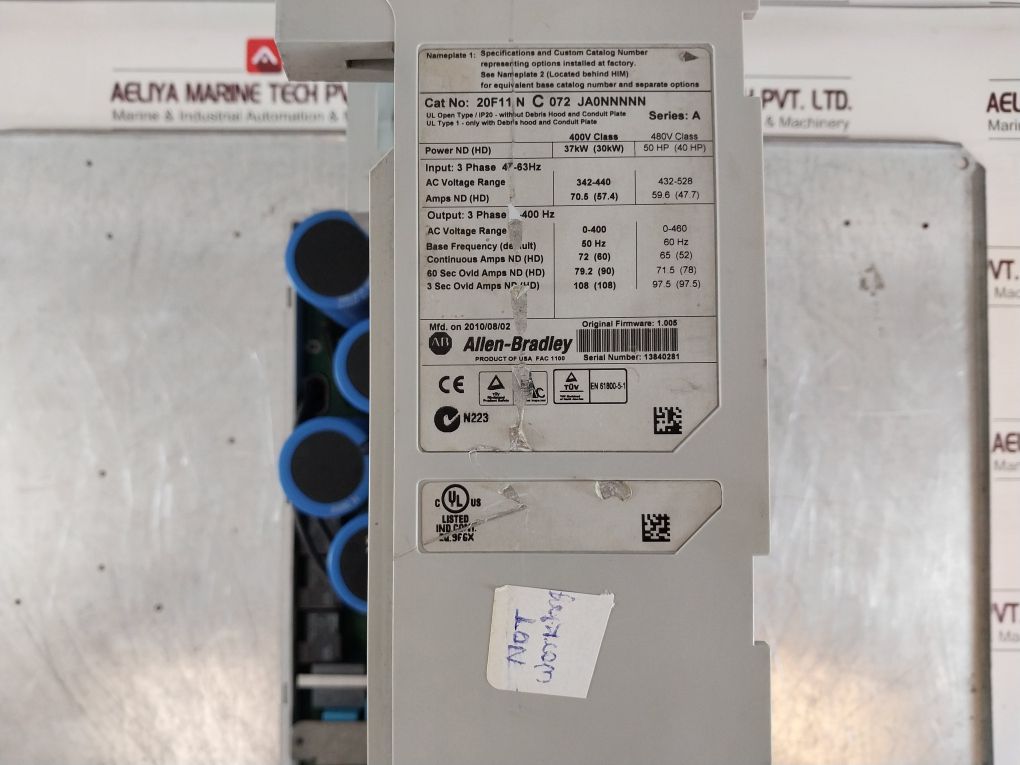 Allen-bradley 20F11Nc072Ja0Nnnnn Series: A Powerflex 753 Controller -not Working