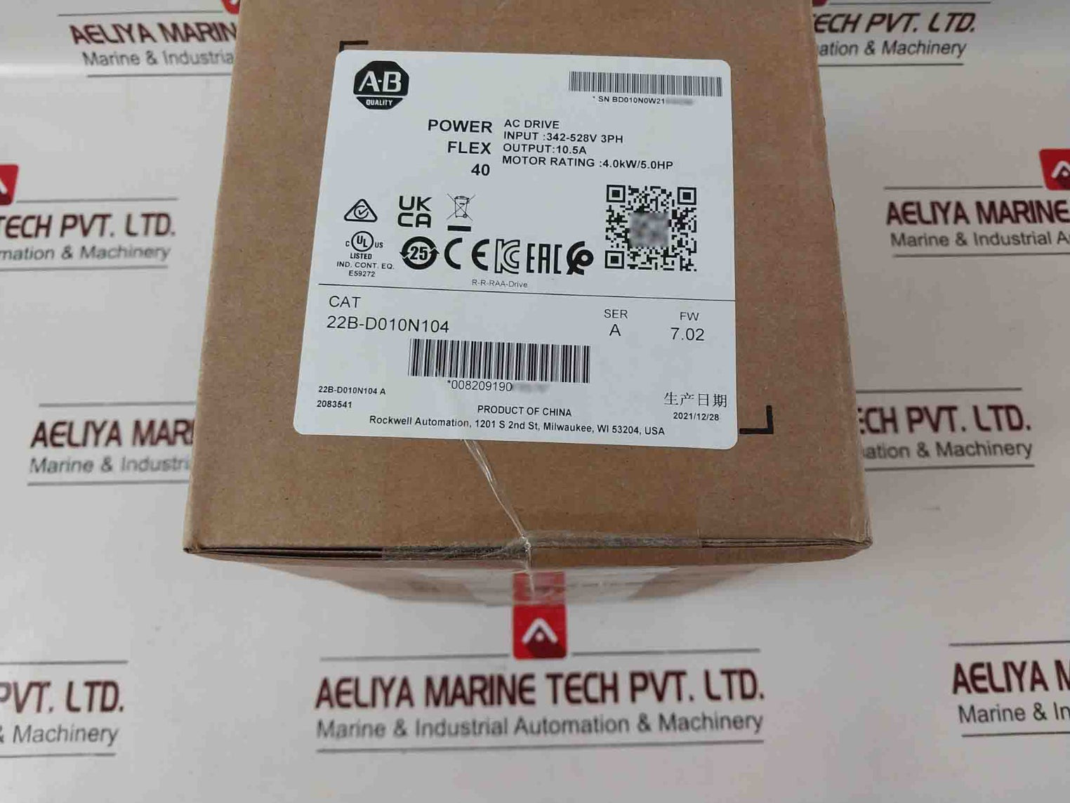Allen-bradley 22B-d010N104 Power Flex 40 Ac Drive Sealed Pack