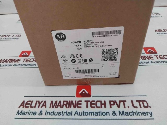 Sealed Pack Allen-bradley 25B-d013N104 Ser A Powerflex 525 Ac Drive 5.5Kw 7.5Hp