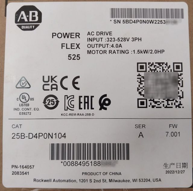 Allen-bradley 25B-d4P0N104
