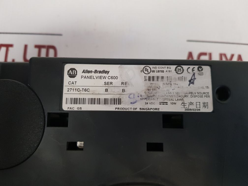 Allen-bradley Panelview C600 2711C-t6C Display
