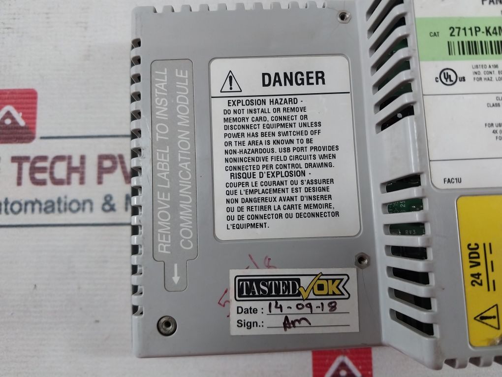 Allen-bradley 2711P-k4M20D Touch Ser.C Panelview Plus400 Interface Panel Forpart