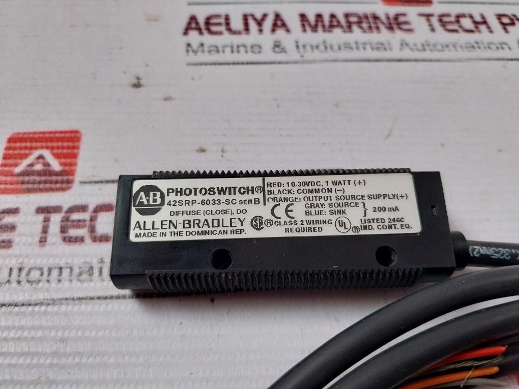 Allen-bradley 42Srp-6033-sc Photoswitch 10-30Vdc 1 Watt