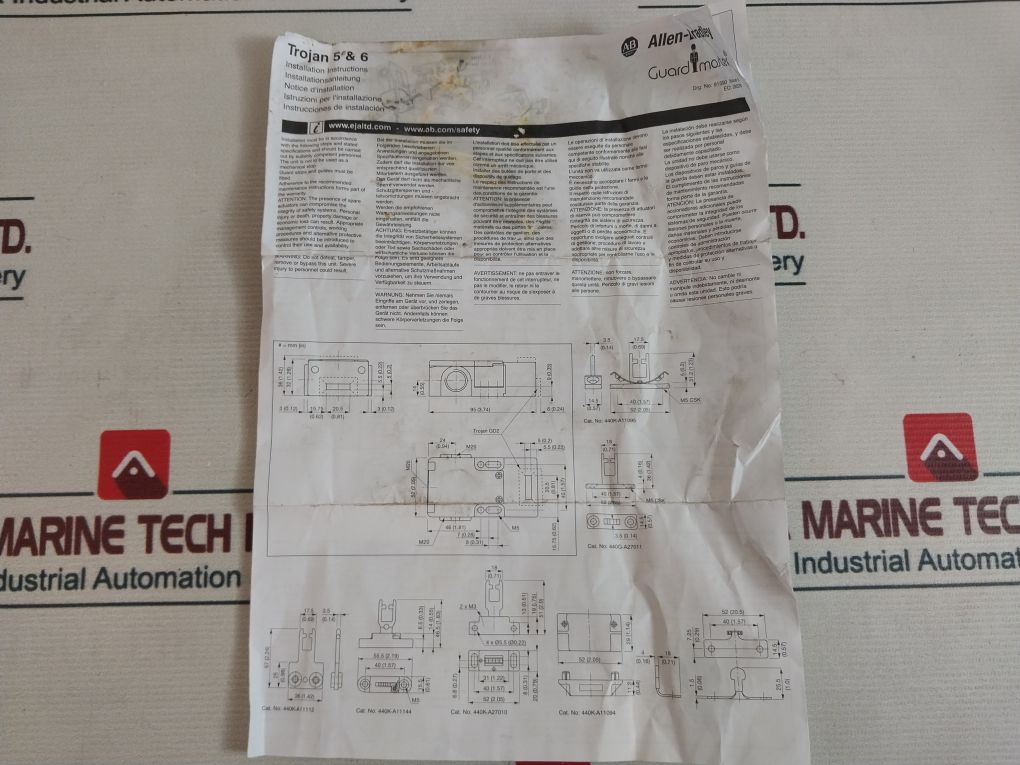 Allen-bradley 440K-h11145 Safety Interlock Switch