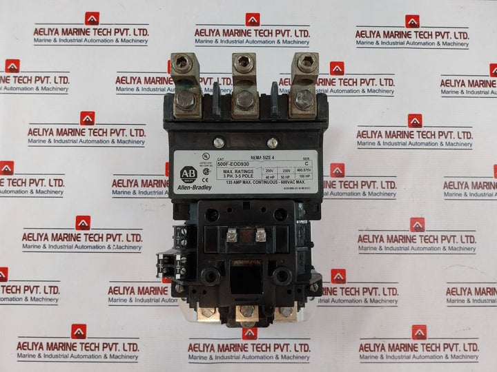 Allen-bradley 500F-eod930 Contactor 135Amp 460-575V 100Hp