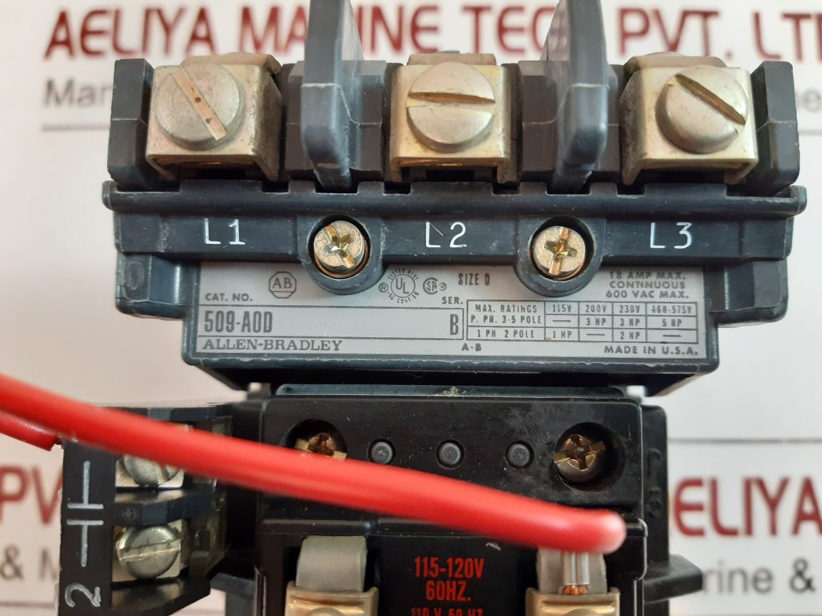 Allen-bradley 509-a0d ser.b motor starter