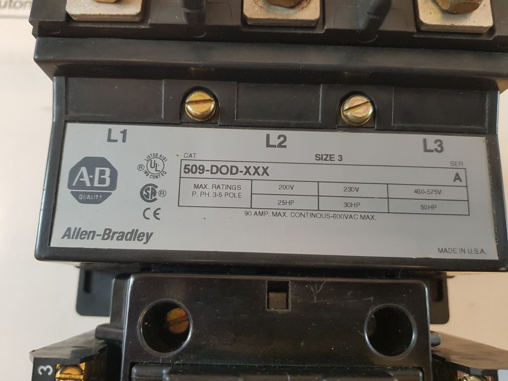 Allen-bradley 509-dod-xxx Motor Starter
