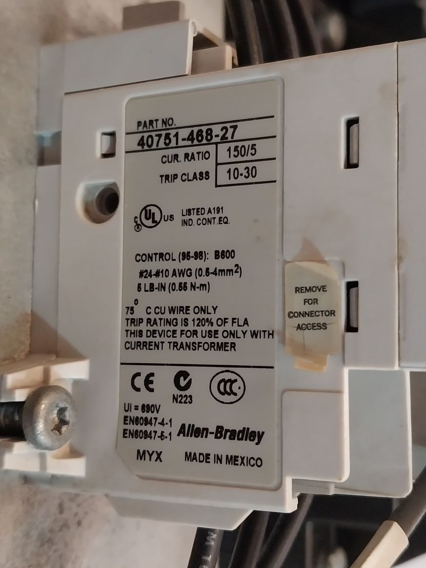 Allen Bradley 505-eod-a2M Reversing Starter 460-575V 100Hp