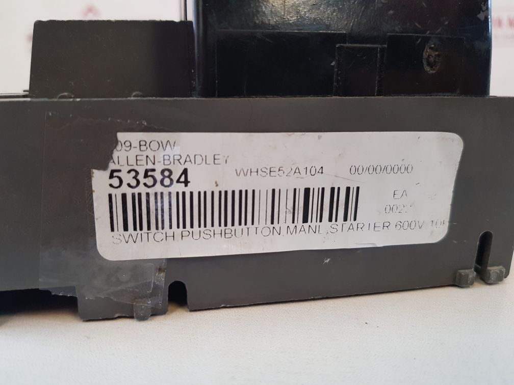 Allen-bradley 609-bow Manual Stop/Start Push Button Control
