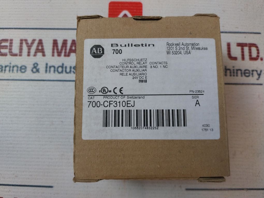 Allen-bradley 700-cf310Ej Control Relay 600V Ac