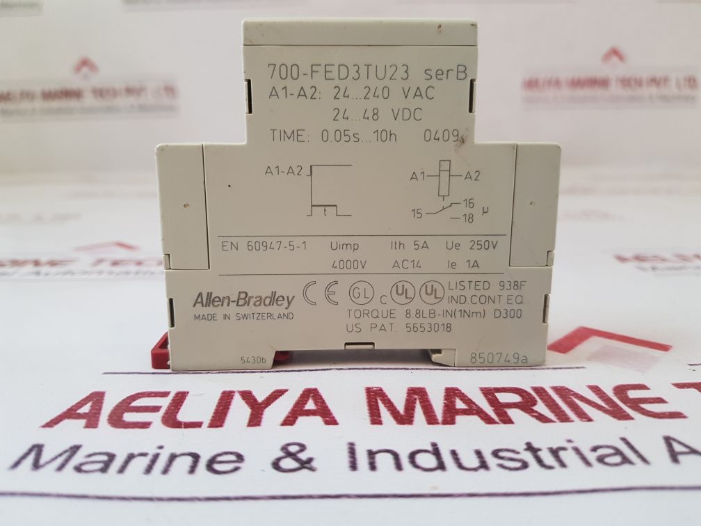Allen-bradley 700-fed3Tu23 Ser B Timing Relay