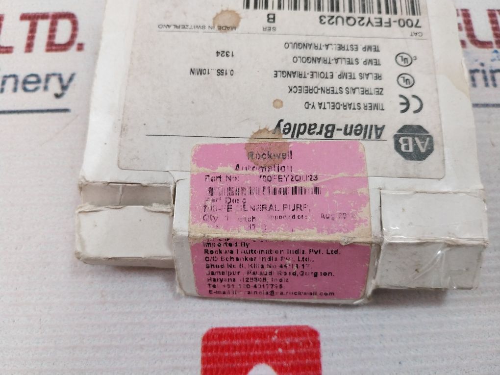 Allen-bradley 700-fey2Qu23 Timing Relay 24…240 Vac