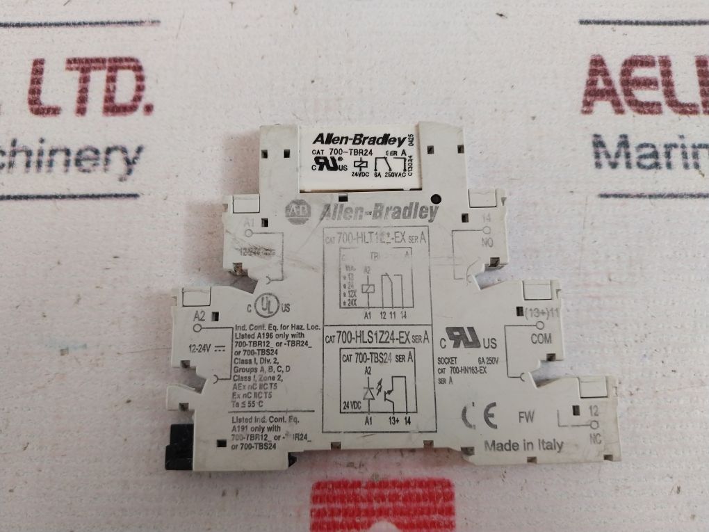 Allen-bradley 700-hls1Z24-ex Terminal Block Relay 6A 250Vac