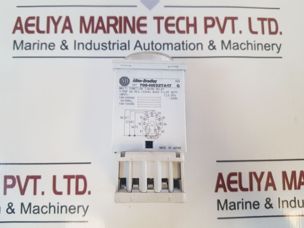 Allen-bradley 700-hr52Ta17 Ser: C Multifunction Timing Relay 0-30Sec