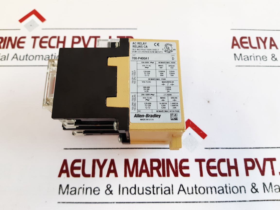 Allen-bradley 700-p400A1 Direct Drive Ac Relay