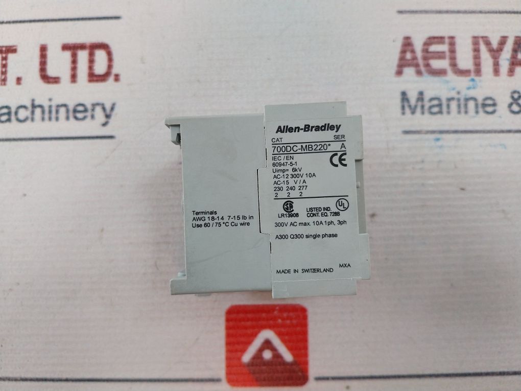 Allen-bradley 700Dc-mb220Z24S Control Relay 6Kv