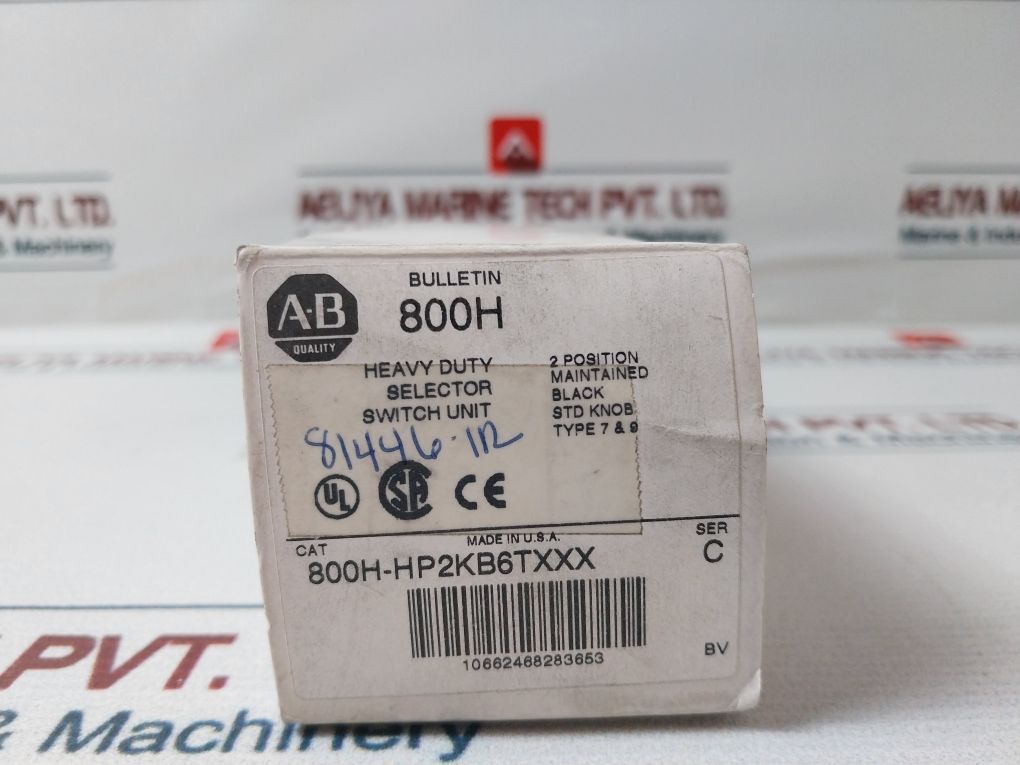 Allen-bradley 800H-hp2Kb6 Heavy Duty Selector Switch Unit Series A,C