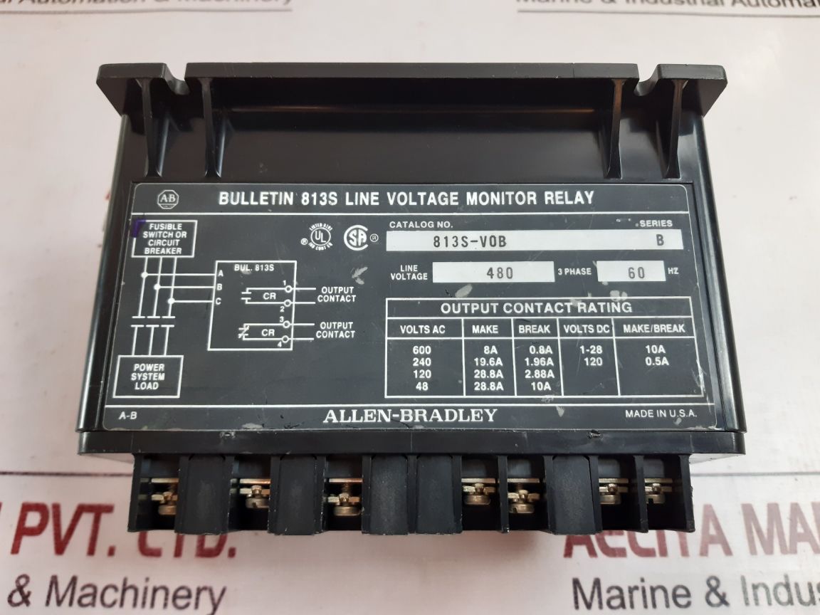 Allen-bradley 813S-v0B Line Voltage Monitor Relay